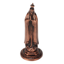 Mini Heilige Maria Statue Zinklegierung 9x3,5 cm Rotkupfer Dekoration Geschenk