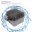 Outdoor Waterproof Switch Socket Box, 15.8x9x11.4cm, Splashproof Dustproof 6