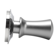 Elegant 58mm Silver Stainless Steel Coffee Tamper with Ergonomic Handle