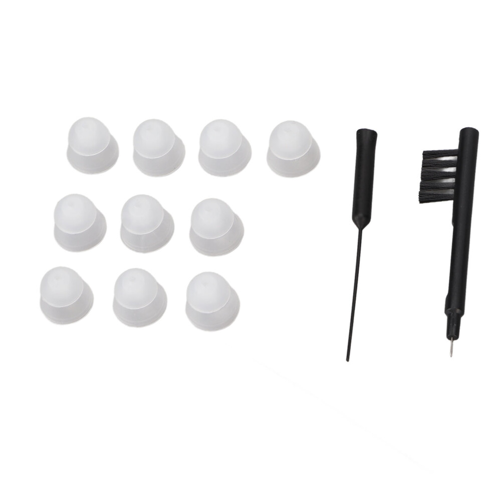 Silicone Hearing Amplifier Dome Cleaner Set with Vent & Brush M