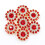 100Pcs Flower Shape Claw Cup Assorted Crystal Glass Buttons 1.4cm 7