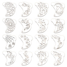 Pochoirs de dessin multi-design pour artistes-D47