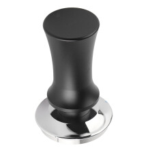 Tampatrice per caffè ergonomica da 53 mm con design unico a molla, colore nero