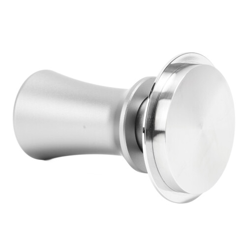 Durable 51mm Coffee Tamper with Spring Design - Silver Finish 2