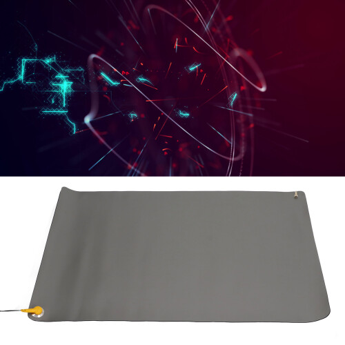 Antistatic Rubber Workbench Mat with Grounding Wire, Non-Slip for Electronics
