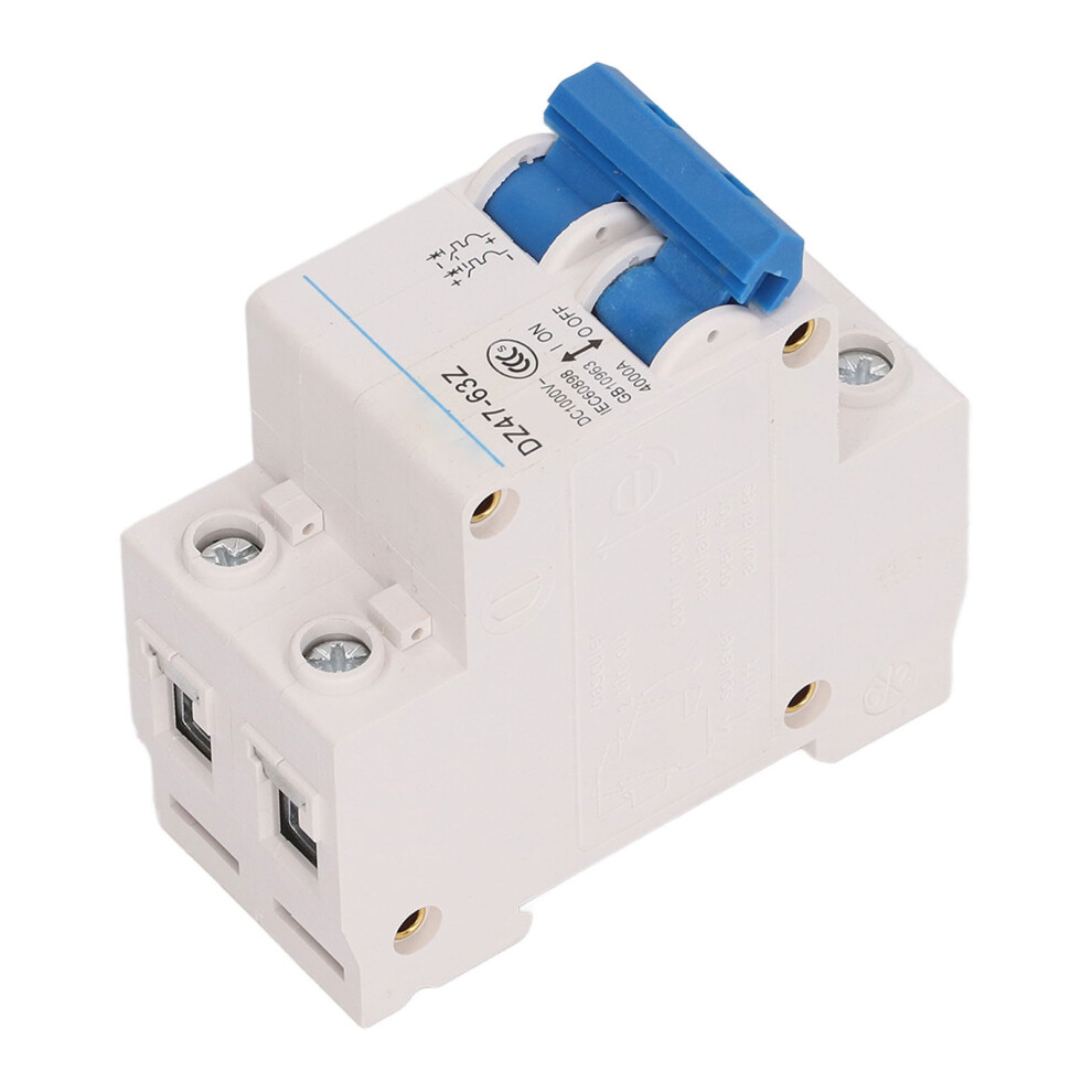 Dc 1000V Circuit Breaker Switch 4000A Breaking Capacity Din Rail Mount 32A 4941380923861