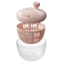 Salad Spinner Lettuce Dryer Strainer Fruit Washer-Rose Powder