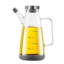 Glass Oil Bottle With Nonrust Steel Lid Leak proof Design-500ml