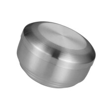 Heatproof Stainless Steel Rice Bowl with Lid Double-silver