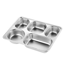 Assiette de repas en acier inoxydable antirouille, pour-Style B