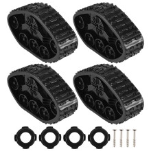 4 Pezzi di Aggiornamento Ruote di Scorta Pezzi di Ricambio per 1/16 WPL B14 B24 C14 C24 Camion Accessori Auto RC Aggiornamento Pezzi di Ricambio Auto