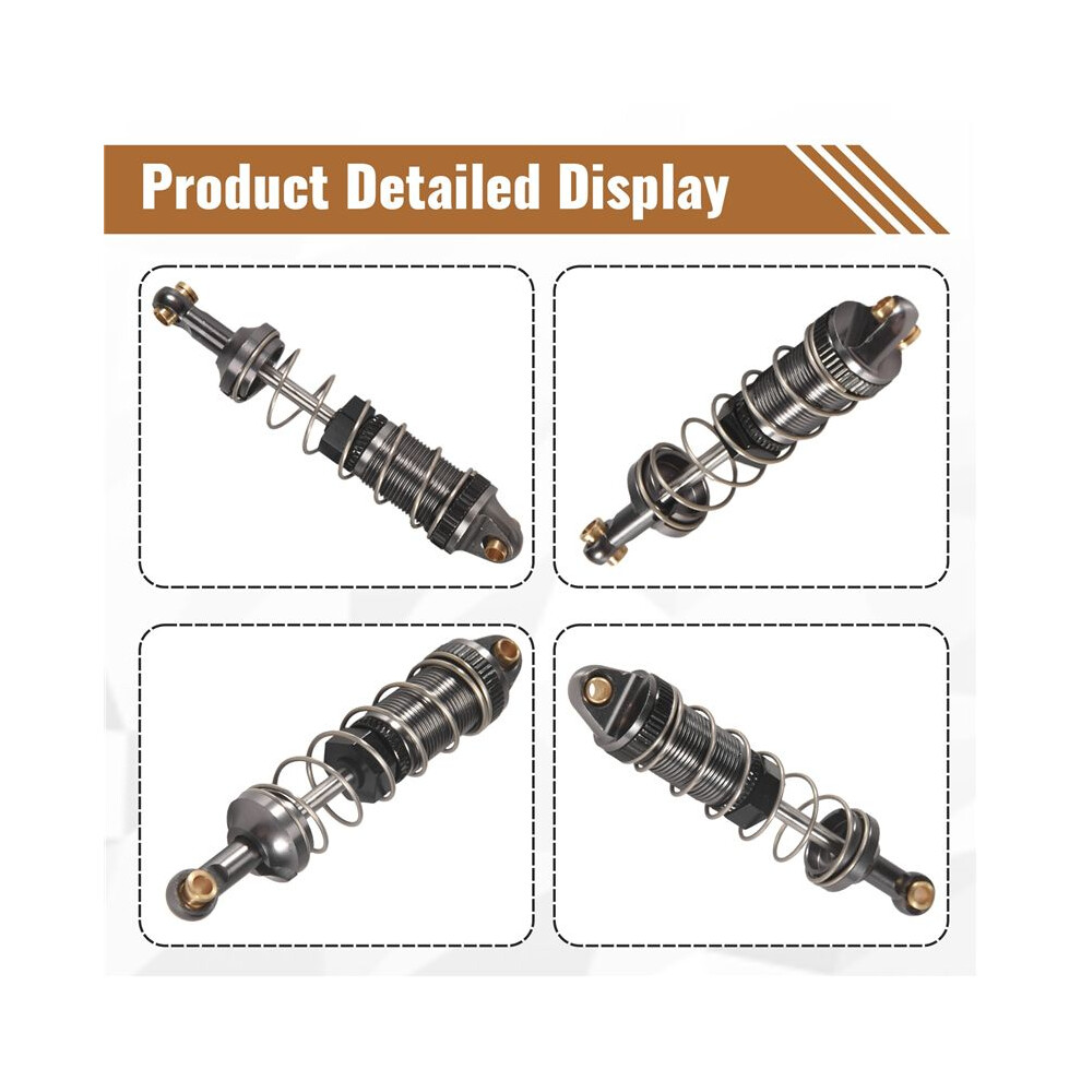 For Mn86 Mn86s Mn86k Mn86ks Mn G500 Adjustable Oil All Metal Shock Absorbers Damper 1/12 Rc Car Upgrades Parts,Titanium 6032804024870
