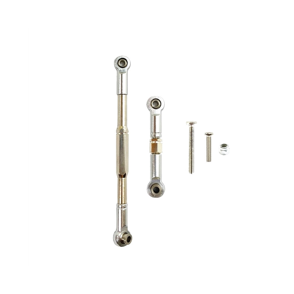 Steering Link Rod Pull Rod Upgrade Parts For Wpl C14 C24 C24-1 C34 1/16 Rc Car Accessories, Silver 6032539571106