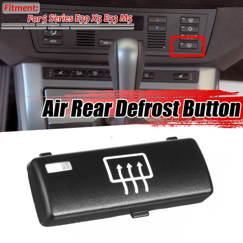 Car Replacement Climate Control Panel Air Rear Demist Defrost Button Key Caps  for - 5 Series E39 X5 E53 M5 2