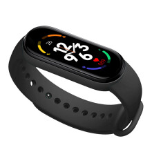 M7 Smart-Armband Fitnessuhr mit großem Bildschirm, Herzfrequenz- und Schlafüberwachung, Schwarz