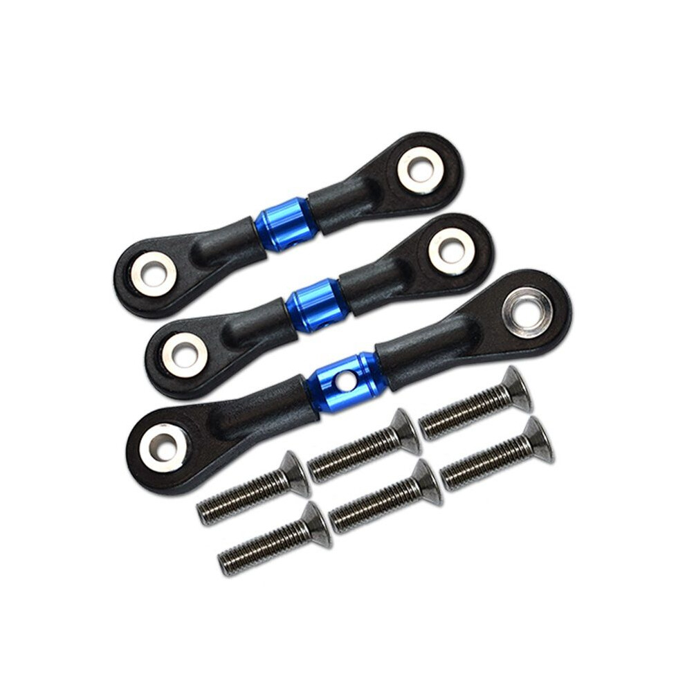 3Pcs Steering Link Rod Servo Rod For Tt-02 Tt-02T Tt02 Tt02t 1/10 Rc Car Upgrades Parts Accessories, 6032565273883