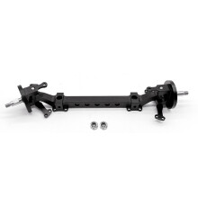 For 1/14 Tractor-Trailer Model Truck with Unpowered Front Axle Caster Simulation Axle