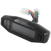 Contachilometri Universale per Moto Contagiri Indicatore Olio Schermo HD Misuratori Digitali Quadro Strumenti Indicatore di Direzione(D)