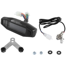 Universal Motorcycle Speedometer Tachometer Oil Gauge HD Screen Digital Meters Instrument Cluster Turn Signal Light(D)