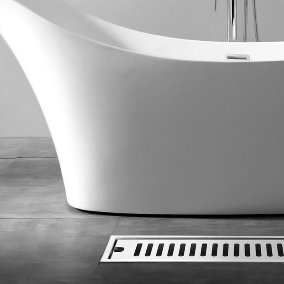 Long Stainless Steel Shower Drain 40Cm Removable Floor Drain For Bathroom 5001372028666