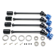 4Pcs 8996X Steel Extended Drive Shaft CVD with Splined Wheel Hex for 1/10 MAXX WideMaxx RC Car Parts,