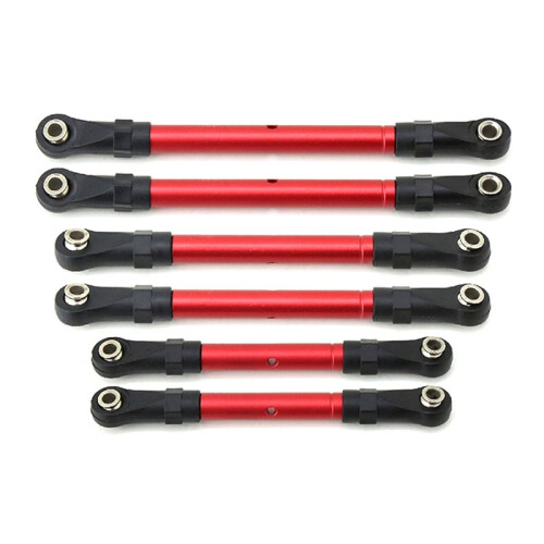 Steering Linkage Pull Rod Tie Rod for  Steering Linkage Pull Rod Tie Rod for  Hoss/Slash/Rustler 4WD Red