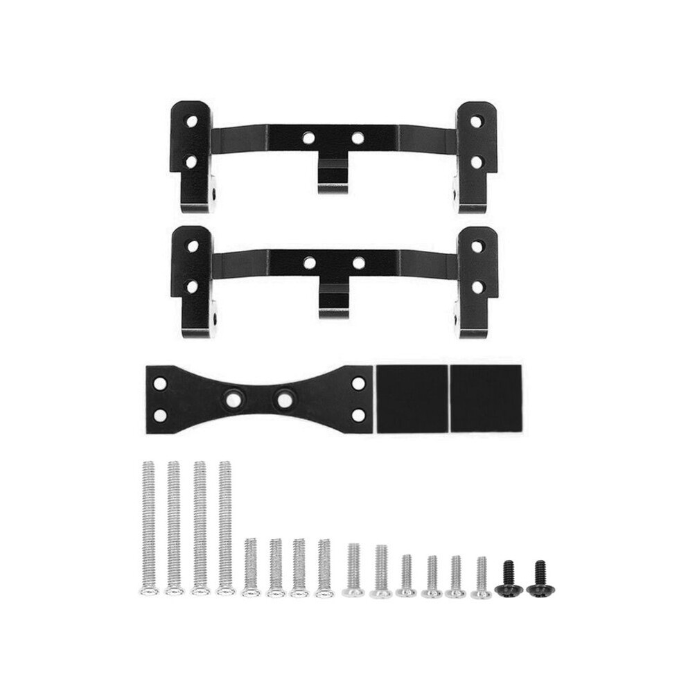 Metal Link Rod Mount Base And Axle Servo Bracket Mount For Wpl C14 C24 C34 C44 C54 1/16 Rc Car Upgrade Parts, Black 6034050048228