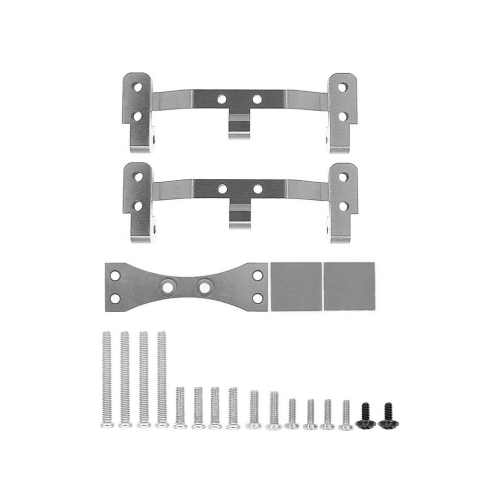 Metal Link Rod Mount Base And Axle Servo Bracket Mount For Wpl C14 C24 C34 C44 C54 1/16 Rc Car Upgrade Parts, Grey 6033087209121
