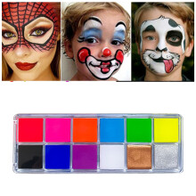 12-Farben-Gesichts- und Körper-Ölfarben-Set 16x6x2 cm