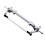 For 1/14  Tractor  Unpowered Axle Metal Steering Front Axle  Tractor  Modification DIY,Silver 1