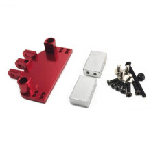 For Mn86 Mn128 Rc Car Upgrade Parts Servo Mount Front Link Rods Bracket Mount Set Accessories Parts Red
