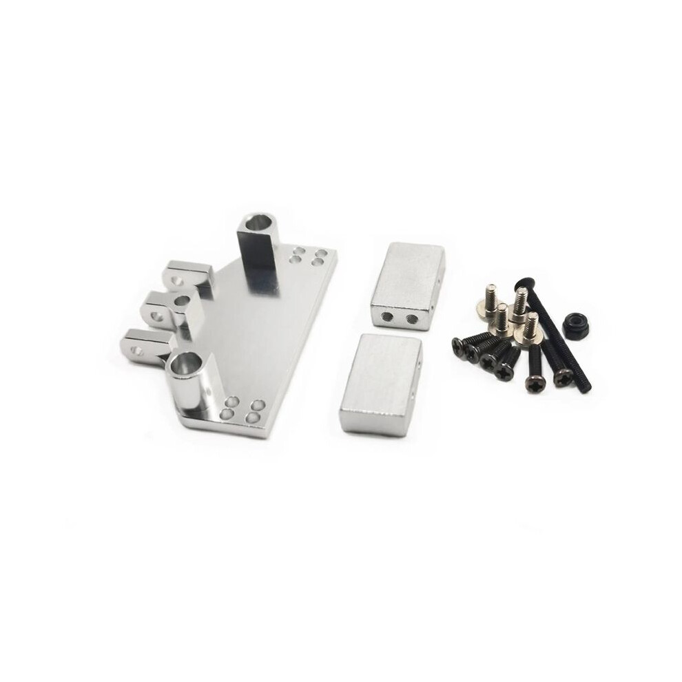 For Mn86 Mn128 Rc Car Upgrade Parts Servo Mount Front Link Rods Bracket Mount Set Accessories Parts Silver 6033274687978