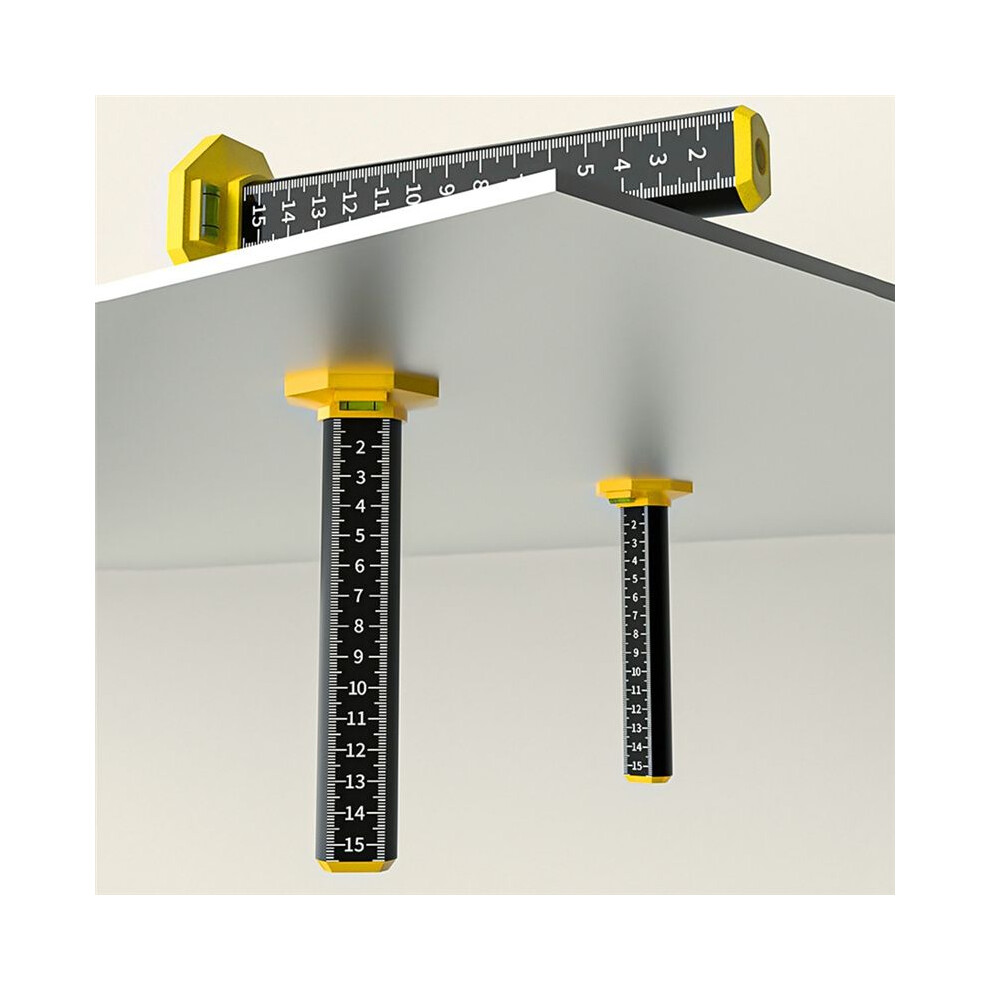 4Pcs Leveling Artifact Ceiling Leveling Double-Sided Ruler Equal Height Ruler Gradienter Stick Wall Lay Floor Tiles Tool 6031943224516