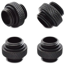 4-balenie adaptérov G1/4 palca 5 mm samec-samec s tesnením O-krúžkom pre predĺženie kvapalinového chladiaceho systému PC