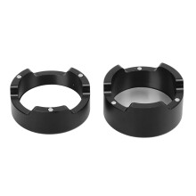 Convenient Aluminum Billiard Chalk Box Black for Players - 3.1cm Size
