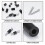 320 pieces electrical socket screw spacers, black nylon round spacer assortment, plastic spacers W 3