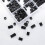 320 pieces electrical socket screw spacers, black nylon round spacer assortment, plastic spacers W 5