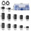 320 pieces electrical socket screw spacers, black nylon round spacer assortment, plastic spacers W 2