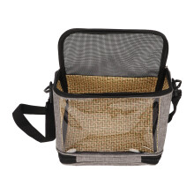 Grey Bird Travel Carrier Bag for Small Pets with Ventilation & Pockets