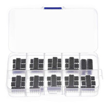 Assortimentskit met logische IC's uit de 40-serie (20 stuks 74HCxx + 20 stuks 74LSxx)