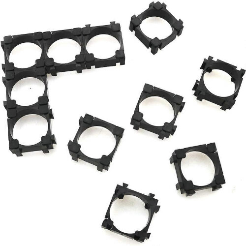 30 pluggable battery holders compatible with 18650 lithium batteries, plastic holders 2