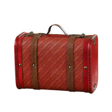 Elegant European Leather Suitcases Spacious Handheld Travel Trunk For Collector And Enthusiasts Daily Casual Use Storage Solution Retro Red