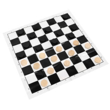 Jeu de dames et d'échecs en bois avec boîte en plastique, 49 g, pièces de 1,9 cm