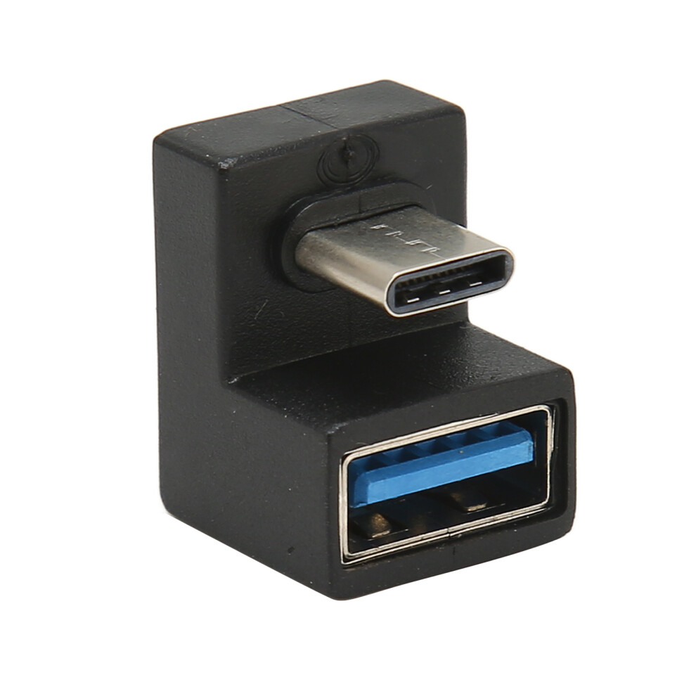 Reversible Design Aluminum Usb 3.1 Type-A Adapter, Left Angle Extension Ensures Smooth Data Transfer & Otg Functionality For Tablets 9147006718032