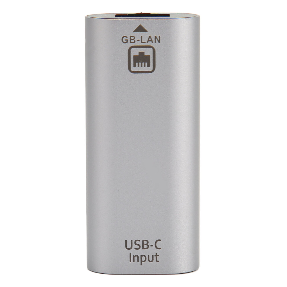 Slim Compact Gigabit Ethernet Adapter, Portable Aluminium Alloy Case For Displayport Monitor, High Definition Resolution With Wide Compatibility 9147006717943