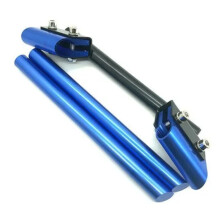 Blauer Aluminiumlegierung Motorradlenker Einfach zu montierende Ersatzteile