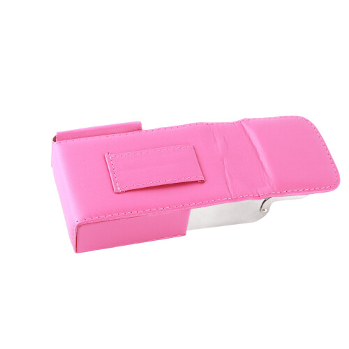 Cigarette Case With Wallet Design, Elegant Rose Red PU Leather, Scratch Protective Unique Gift For Smokers 2