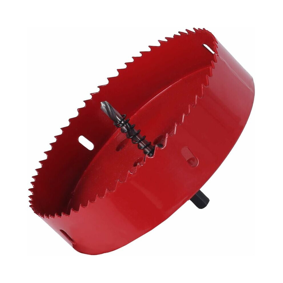 Hole Saw For Cutting Wood, Bi-Metal High Speed Steel Hole Cutter With Hexagonal Adapter And Center Drill, Porous Design For Efficient Chip Removal, 9009791853209