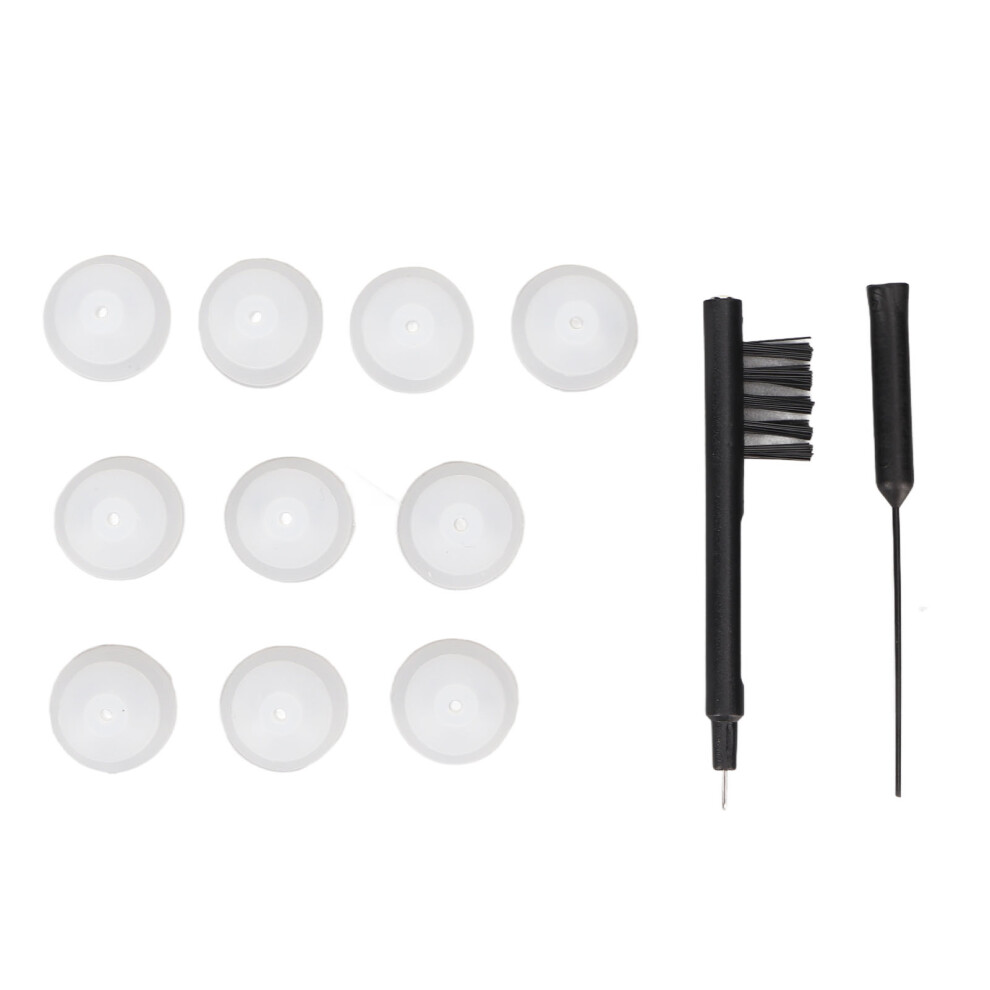Silicone Hearing Amplifier Dome Cleaner Set with Vent Brush, ABS & Silicone