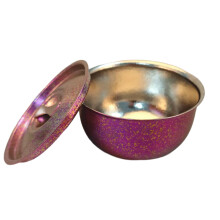 Stable Metal Camping Bowl 600ml Convenient Designs For-Purple